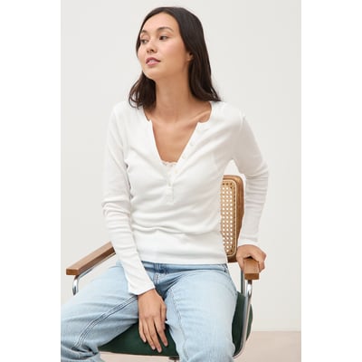 T-shirt cintré manches longues BONOBO