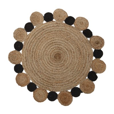 Minimal Jute Circle Rug SO'HOME