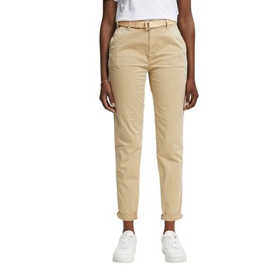 Cotton Mix Chinos, Length 32" ESPRIT