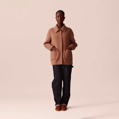Manteau Bocetto de la taille 40, de couleur moutarde