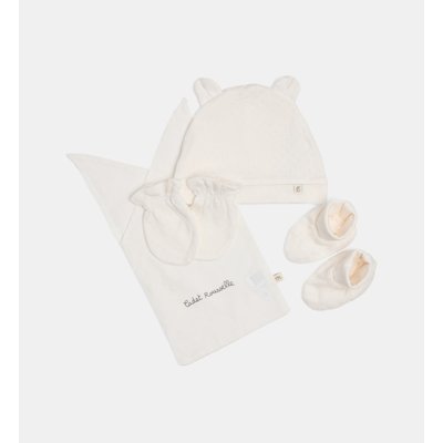 Ensemble Arpin Bonnet Moufles Chaussons CADET ROUSSELLE