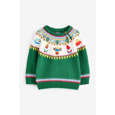 Pull ras du cou à motif noël NEXT