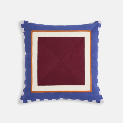 Fodera per cuscino, in cotone, 45 x 45 cm, QUADRO LA REDOUTE INTERIEURS