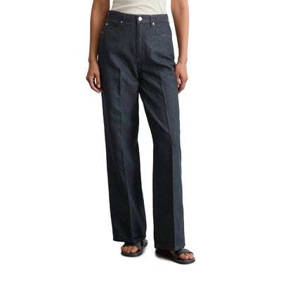 Jeans modèle Tolva large long en coton et lin mélangés MARC O'POLO