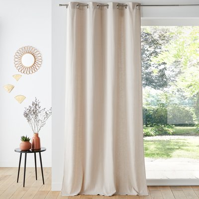 Gordijn in linnen/viscose met oogjes Odorie LA REDOUTE INTERIEURS