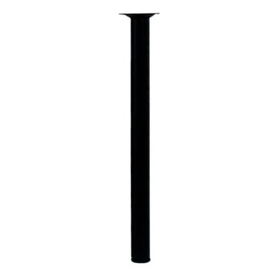 Pied Métallique Noir Acier Cylindrique H400 Mm X D30 Mm EVOLUDIS