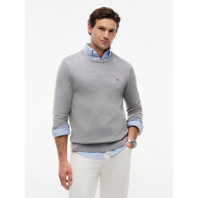 Pull col rond en coton TOMMY HILFIGER