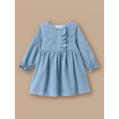 Robe velours et broderie CYRILLUS