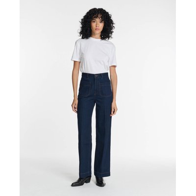 Jeans droit large taille haute normale LABDIP