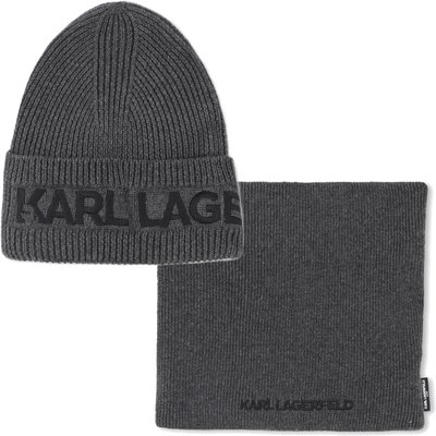 Ensemble bonnet + tour de cou tricot KARL LAGERFELD KIDS