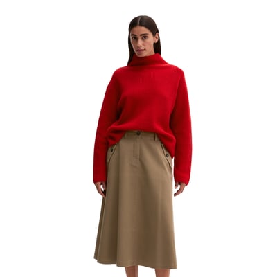 Pull côtelé, coupe classique en mélange de laine vierge douce MARC O'POLO