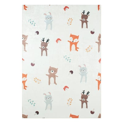 Tapis intérieur enfant blanc imprimé animaux RAVON SWEEEK