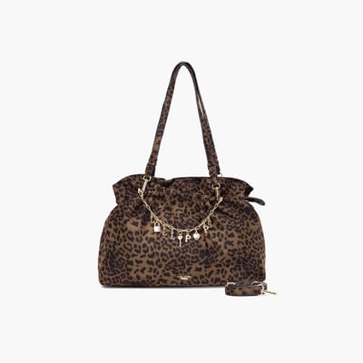 Sac shopper M léopard  Teana LOLLIPOPS