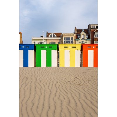 Tableau Mural Cabanes Colorées De Dunkerque PLAGE CEANOTHE