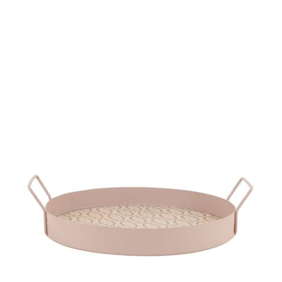 Plateau rond à motifs avec poignées 30cm ORNAMI