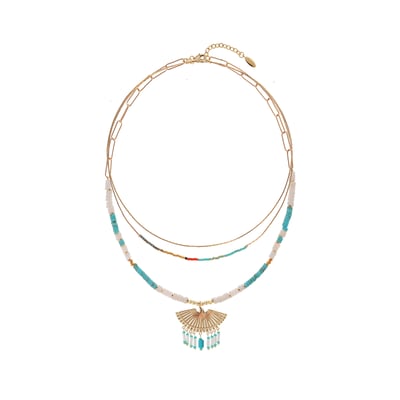 Collier rang multiples avec pendentif ALONI HIPANEMA