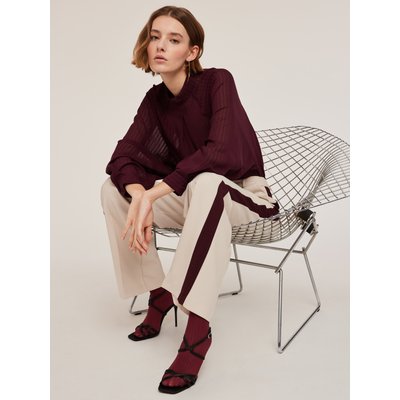 Blouse en viscose à rayures à effet dévoré MOTIVI