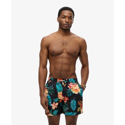 Short de bain à imprimé hawaïen longueur 43 cm SUPERDRY