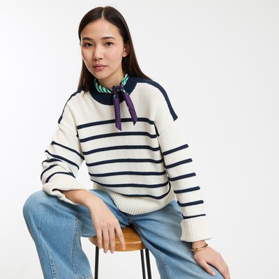 Pull col rond en grosse maille LA REDOUTE COLLECTIONS