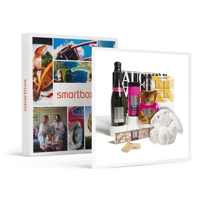 Coffret Naissance Champagne Fauchon : assortiment de délices sucrés livré à domicile- SMARTBOX - Coffret Cadeau Gastronomie SMARTBOX