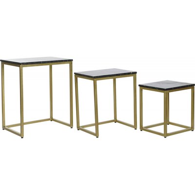 Tables gigognes marbre, finition dorée, Glam RECOLLECTION