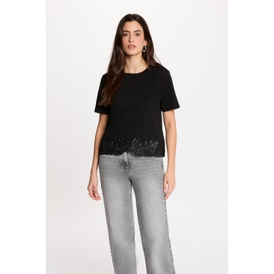 T-shirt brodé col rond MORGAN