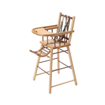 Chaise haute en bois André COMBELLE