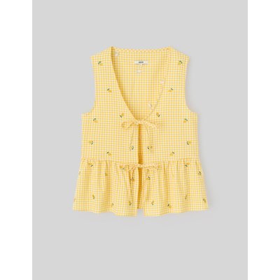 Blouse à nouer motif vichy BZB