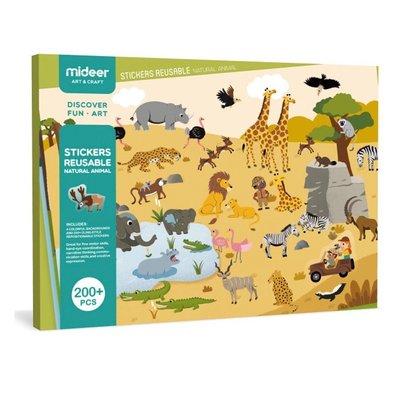 Stickers repositionnables Animaux MIDEER