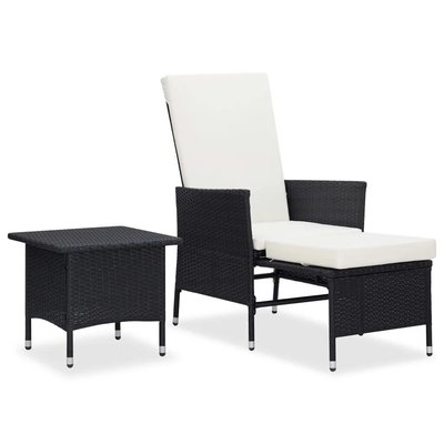 Transat et table basse en résine tressée HOME MAISON