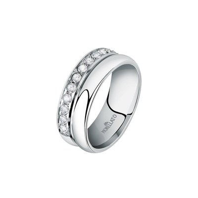 Bague en acier et oxyde de zirconium MORELLATO