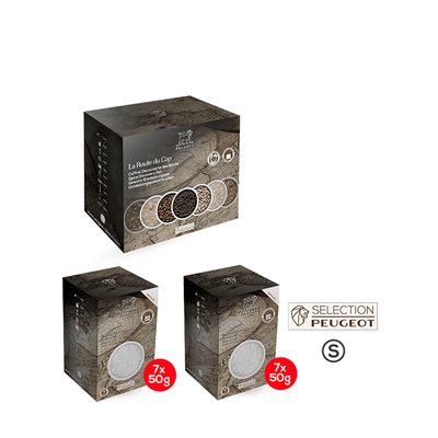 Pack de 2 étuis de gros sel de cuisine Sel Blanc PEUGEOT