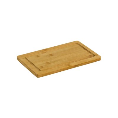 Planche à découper rectangulaire avec rainure en bambou 30x18.5cm WADIGA