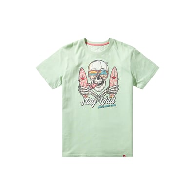 T-shirt graphique crâne et planche de surf JOE BROWNS