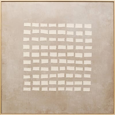Toile en coton formes en relief, ART ROW KARE DESIGN