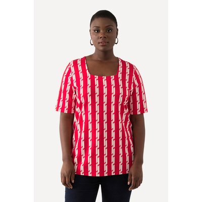 T-shirt, imprimé graphique, coupe carrée ULLA POPKEN