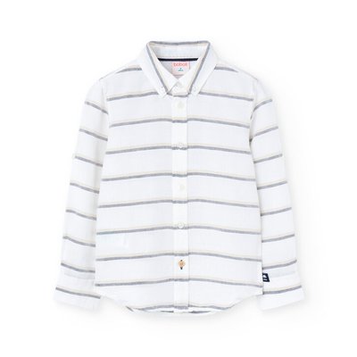 Chemise rayée à manches longues BOBOLI