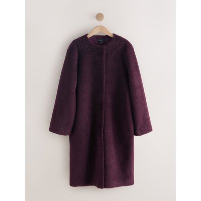 Manteau sans col en imitation fourrure NEXT