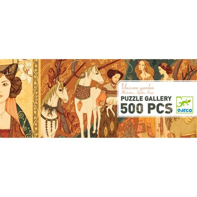 Puzzle 500 pièces Unicorn Garden Gallery DJECO