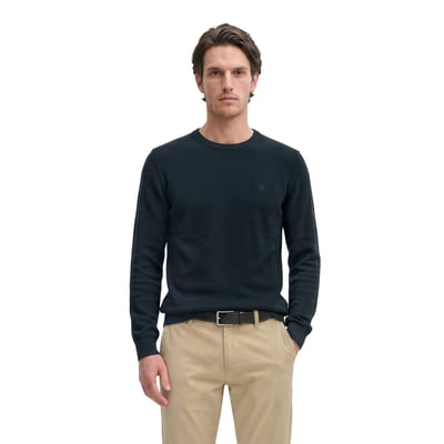 Pull-over regular en piqué de coton bio MARC O'POLO