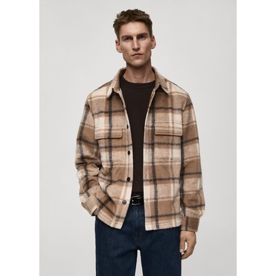 Surchemise carreaux texturée flanelle MANGO MAN