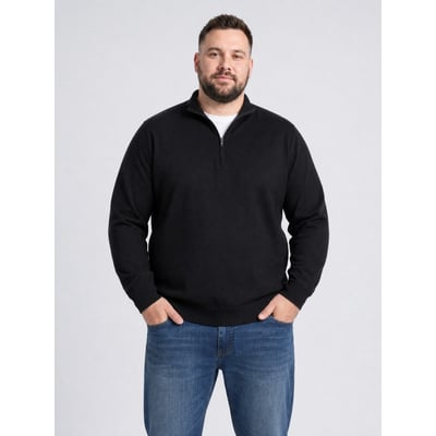 Pull grande taille à col zippé steelridge PETROL INDUSTRIES