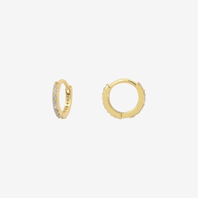 Paire de boucles d'oreilles créoles doré à l'or fin PALMA CAROLINE NAJMAN