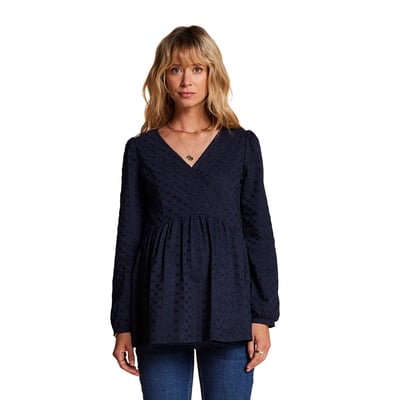 Tee-shirt blouse brodé grossesse et allaitement ENVIE DE FRAISE