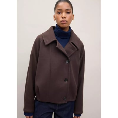 Manteau col imitation fourrure amovible MANGO TEEN