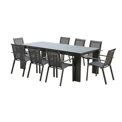 Ensemble en aluminium, 6 fauteuils IBIZA WILSA GARDEN