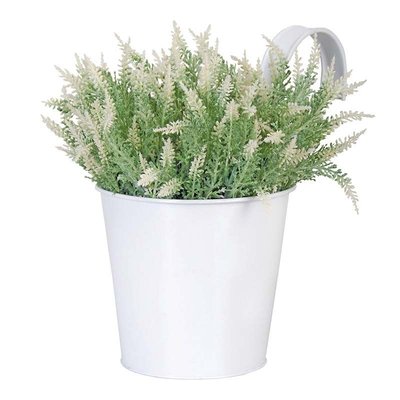 Pot zinc blanc à suspendre ESSCHERT DESIGN