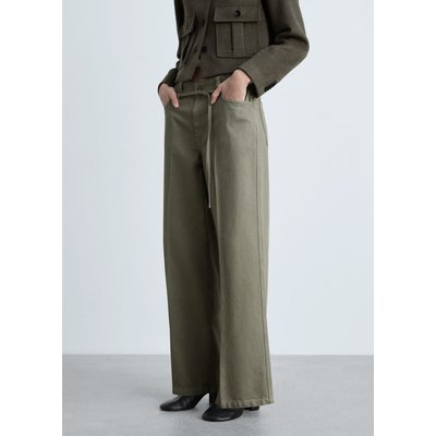Jean wideleg détail ceinture MANGO