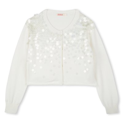 Cardigan en coton orné de sequins BILLIEBLUSH