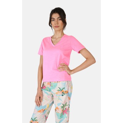 Tee-Shirt en coton col V, manches courtes ARTHUR